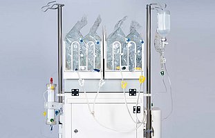 Parte trasera de la máquina de terapia aguda multiFiltrate