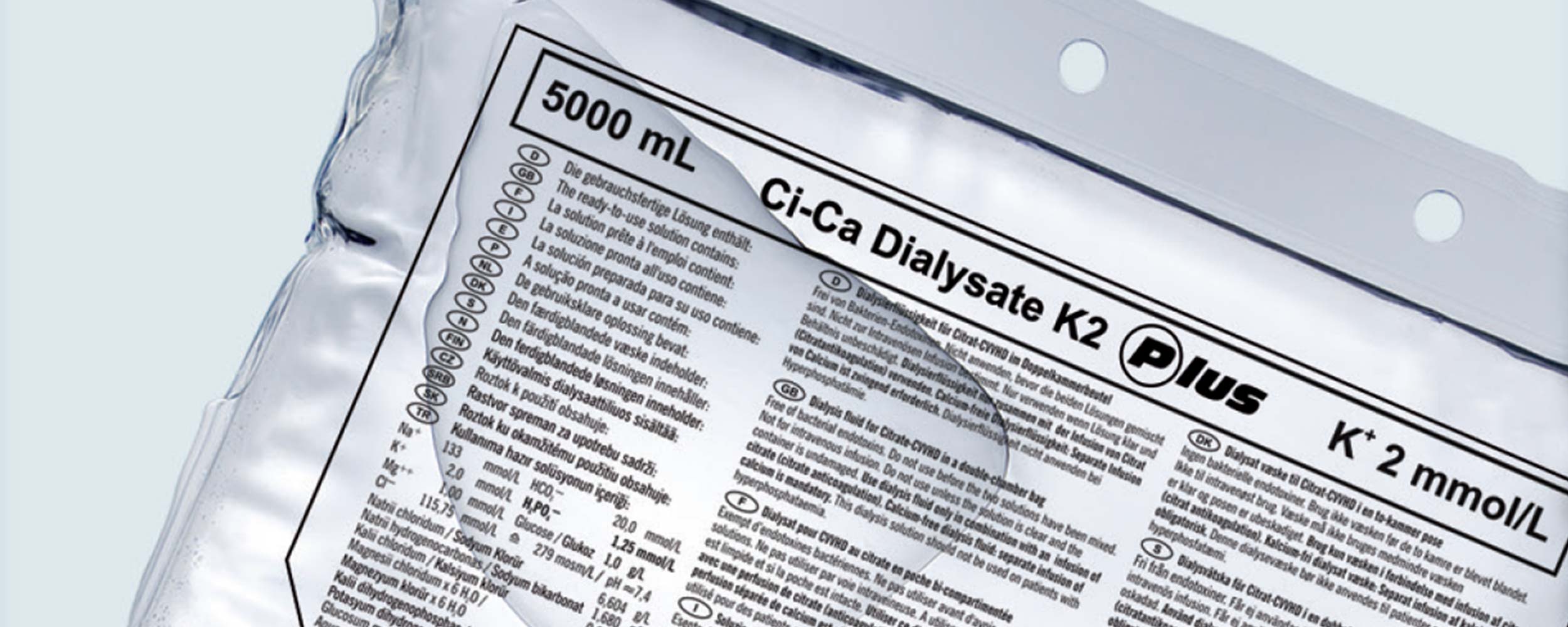 Bolsa de solución Ci-Ca® Dialysate Plus